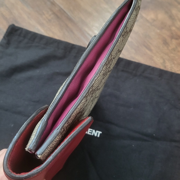 Gucci Red and Brown Women's Clutch Bag - Picture 5 of 11